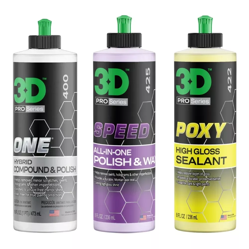 Hero Trio: Compound, Polish & Wax Bundle