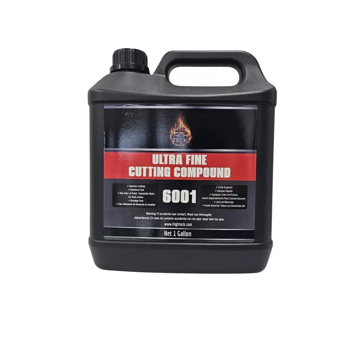 High Teck 6001 Ultra Fine Cut Compound - Gallon (Low-Dust Formula for 1500-grit Scratch Removal)