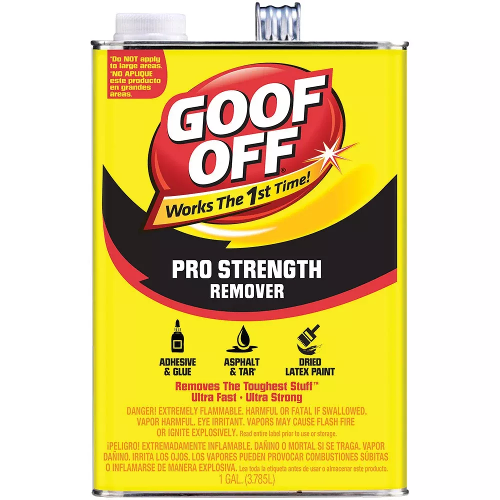 Klean-Strip FG657 Pro Strength Adhesive Remover, 1 gal Non-Aerosol Can, Water White