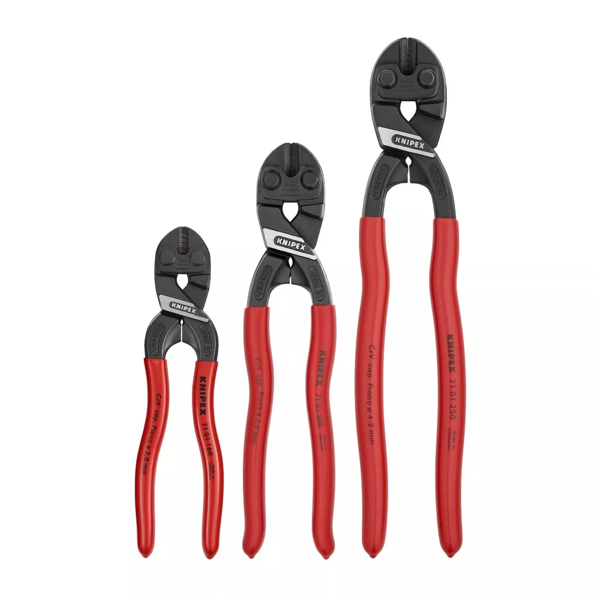 Knipex CoBalt Compact Bolt Cutters Set 3 Pieces 00 20 05 US2