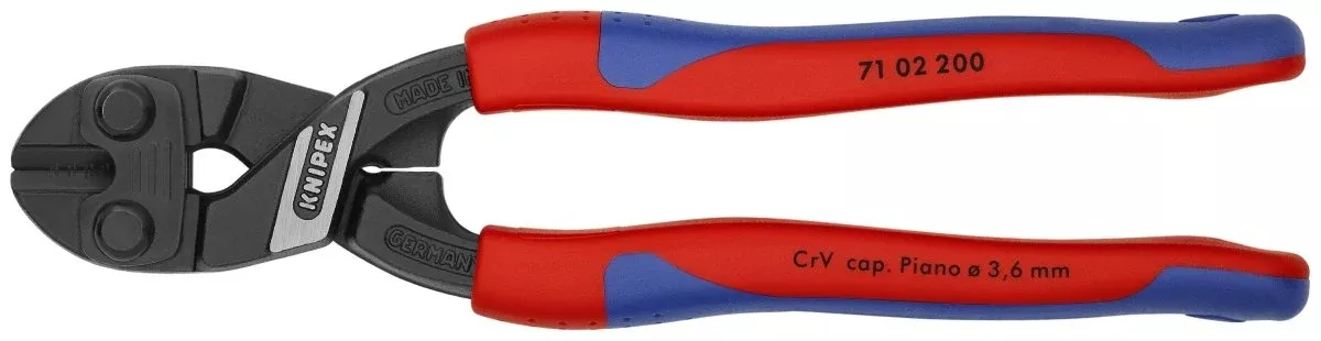 Knipex CoBalt High Leverage Bolt Cutters 8" 71 02 200