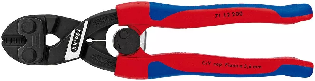 Knipex CoBalt High Leverage Compact Bolt Cutters 8" 71 12 200
