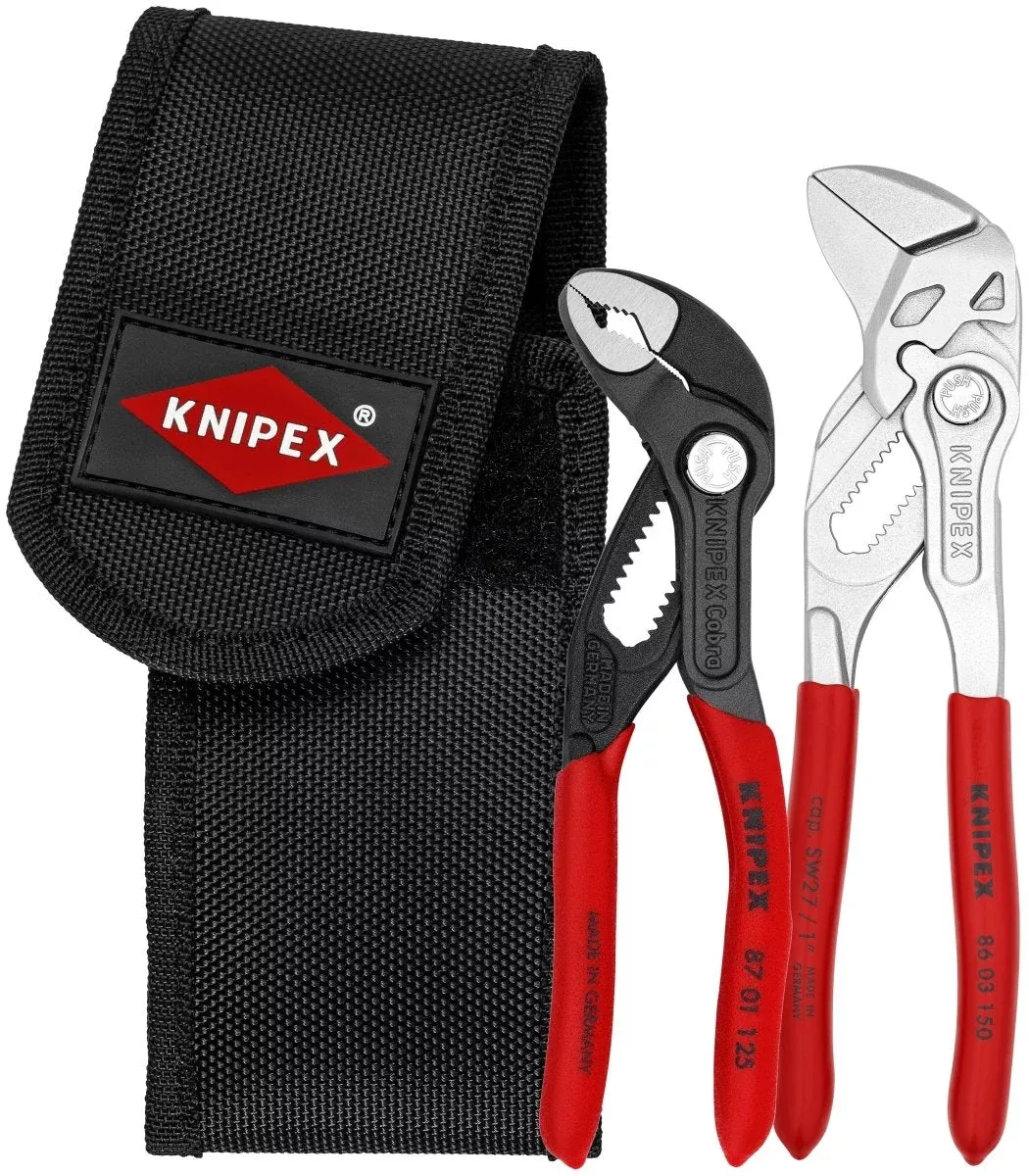 Knipex Cobra Mini Pliers Set With Pouch 2 Piece 00 20 72 V01