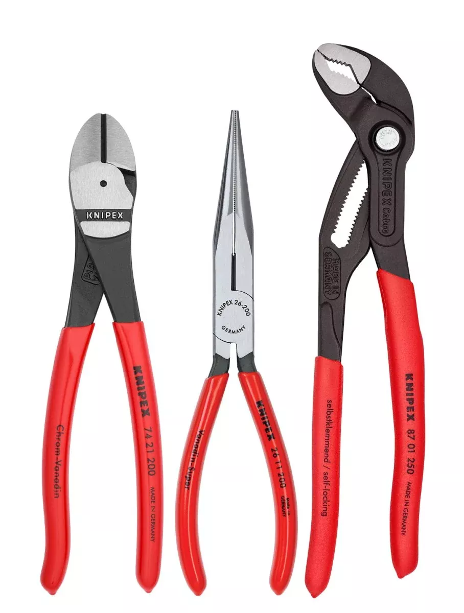 Knipex Pliers Set With Cobra Pliers 3 Piece 00 20 08 US2