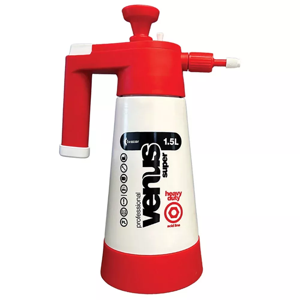 Kwazar Venus Heavy Duty Acid Sprayer - 1.5 Liter - Red/White