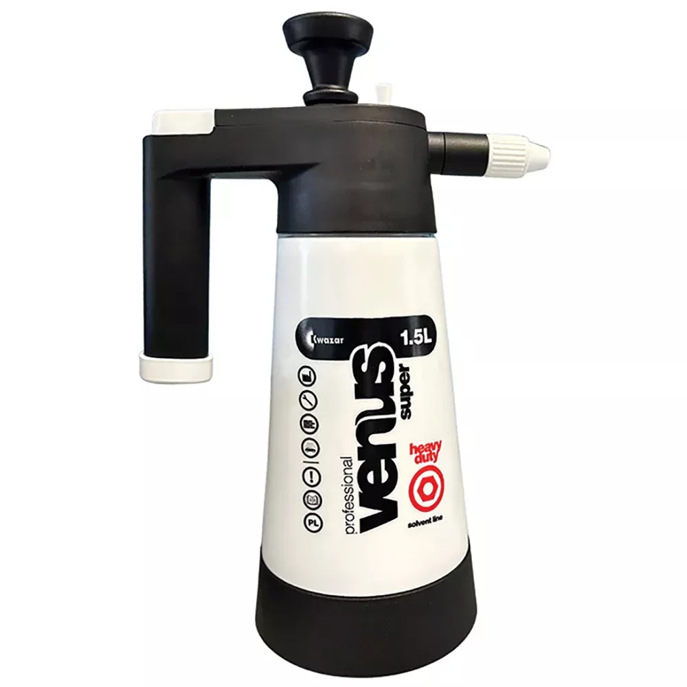 Kwazar Venus Heavy Duty Solvent Sprayer - 1.5 Liter - Black/White