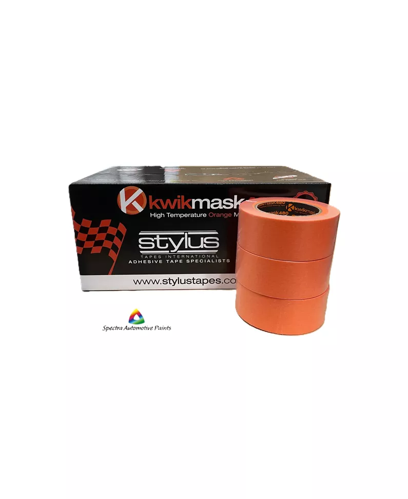 Kwikmask 480 Orange High Temperature Masking Tape 48mm x 50m (2″) – Pack of 3