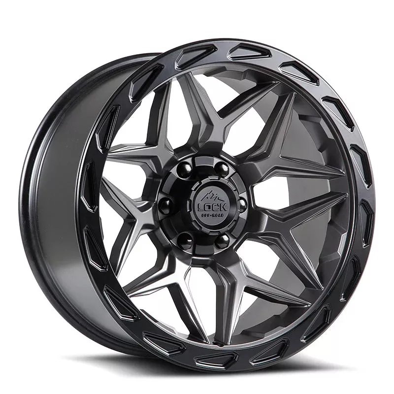 Lock Off-Road Wheels Matrix Matte Grey
