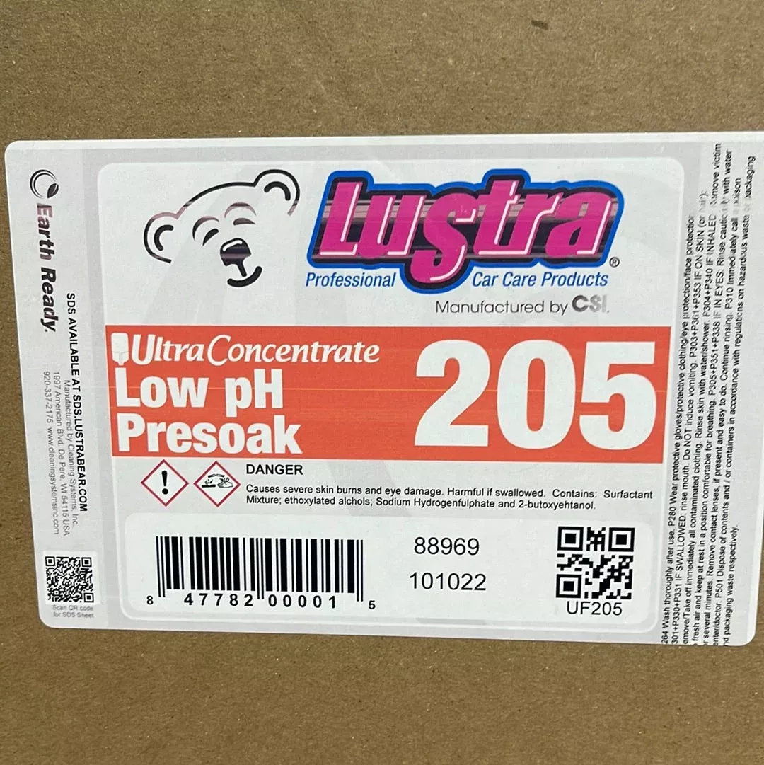Lustra LOW PH Presoak 205UltraFlex 4/1 Case