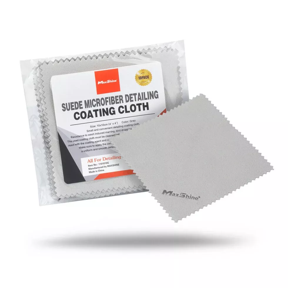Maxshine Suede Microfiber Detailing Coating Cloth [Pack of 10]