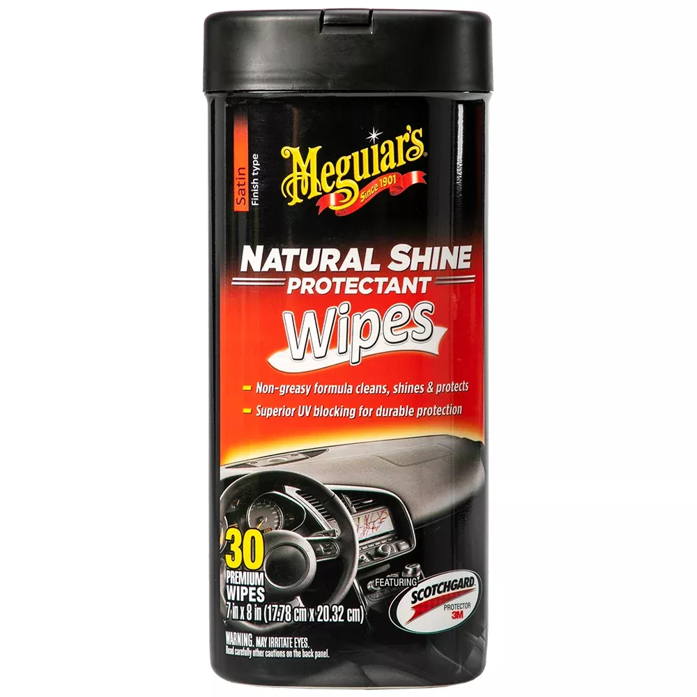 Meguiar's Natural Shine Protectant Wipes (30 Wipes)