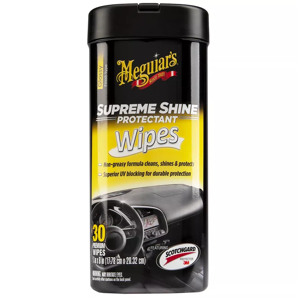 Meguiar's Supreme Shine Protectant Wipes (30 Wipes)