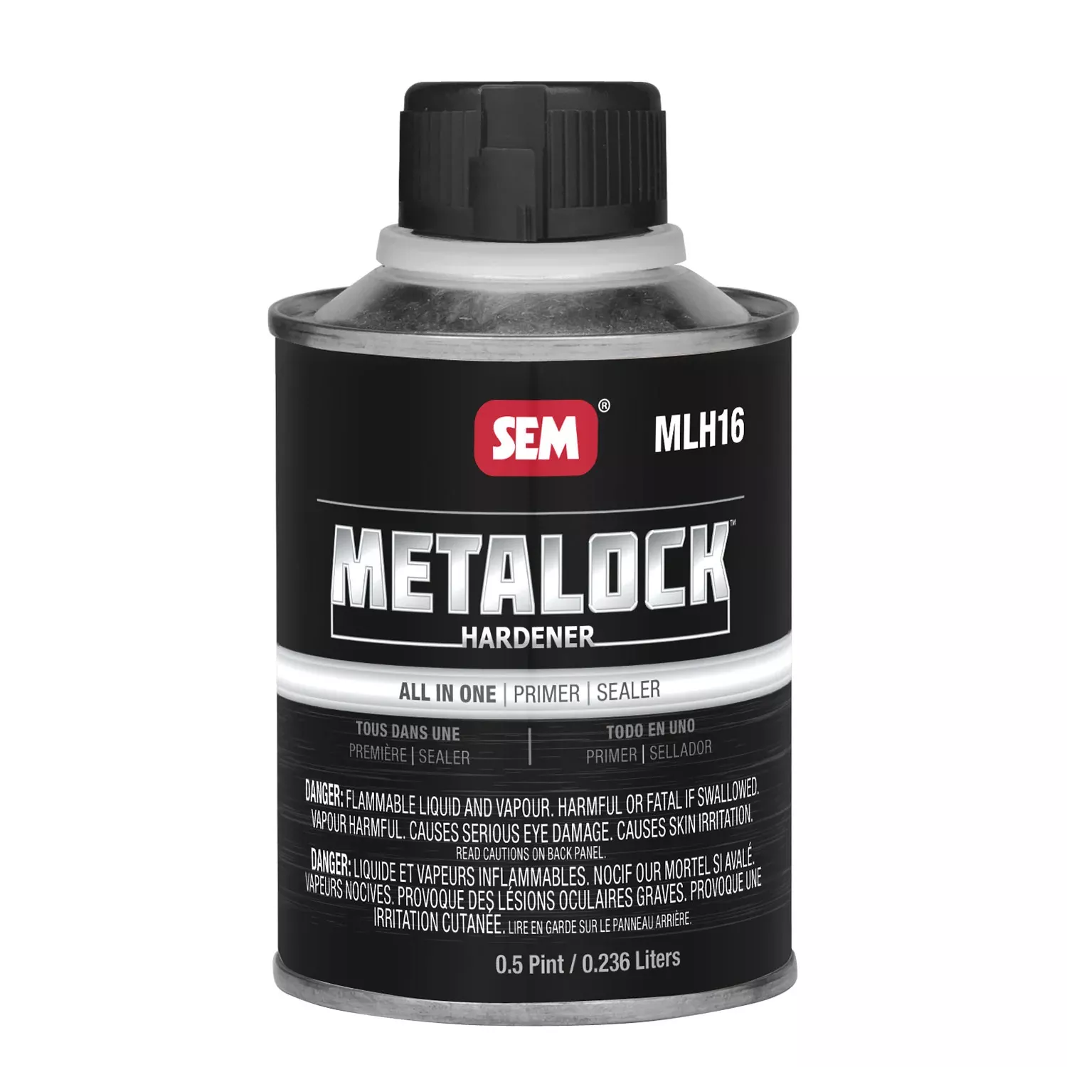 Metalock Hardener for High Build Primer, Silver/Gray, 1/2 Pint.