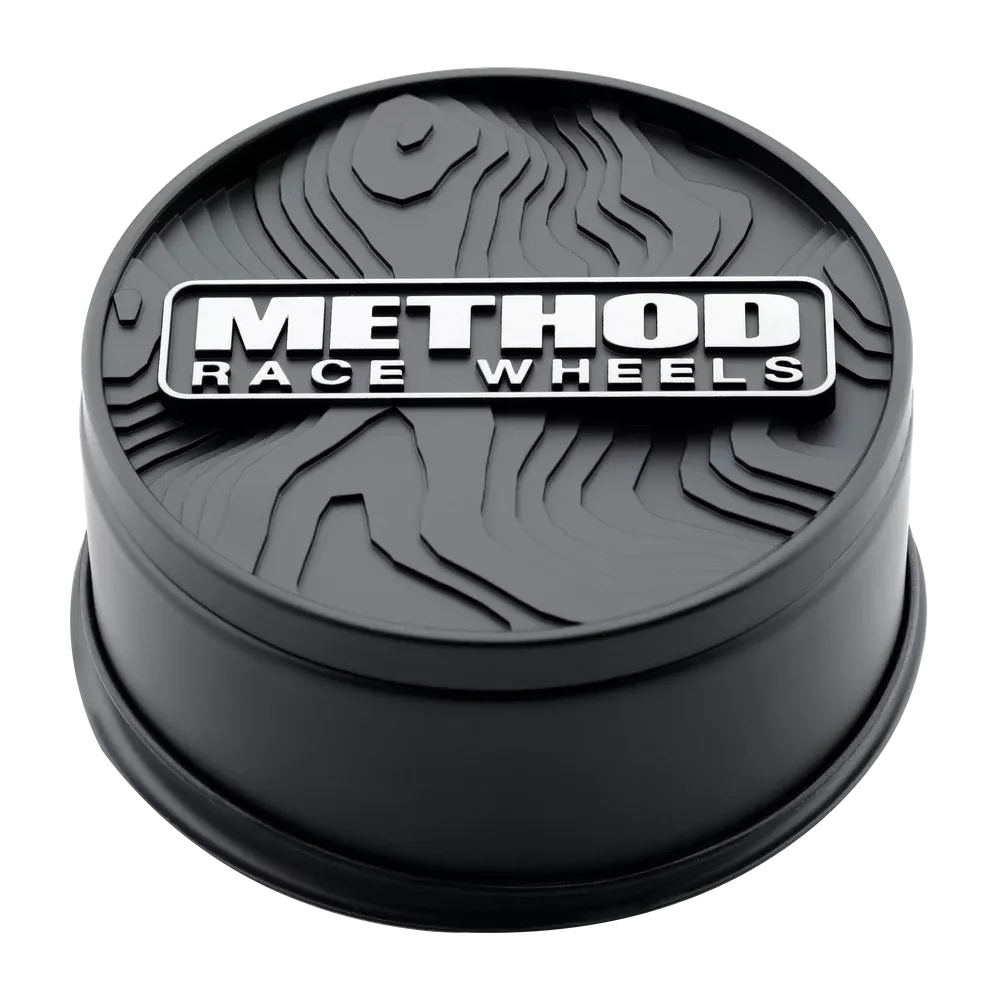 Method Race Wheels Center Cap - Topo Push Through Black