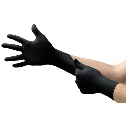 Micro Flex Midnight Black Powder-Free Nitrile Gloves
