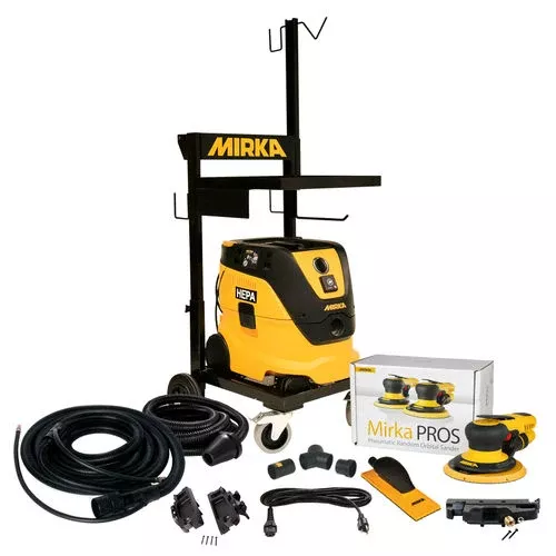 Mirka 6" Dust-Free Trolley System Pneumatic 5mm Orbit