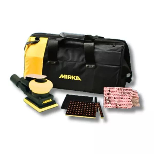 Mirka MR-34 3" x 4" Orbital Sander Ligno Groove Toolbag Bundle 3mm Orbit