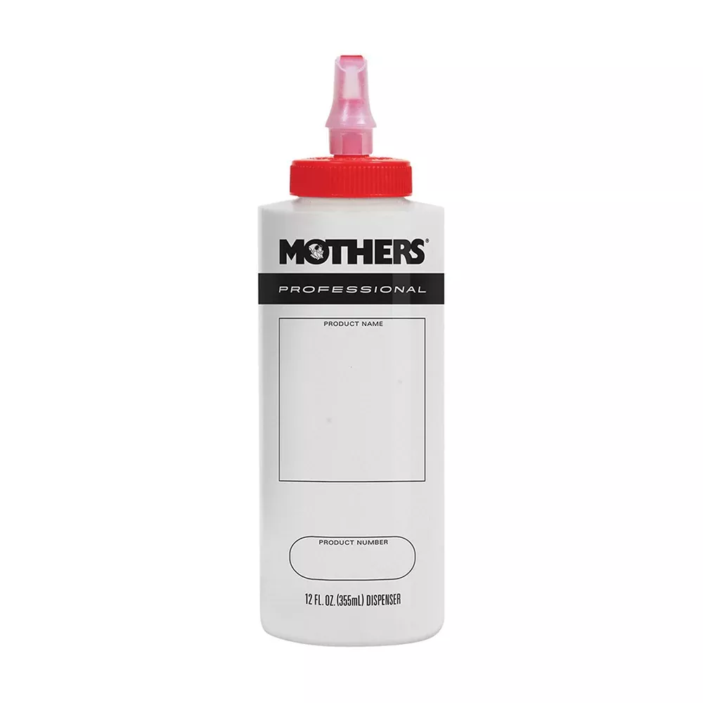 Mothers 80000 Professional Refillable Dispenser Bottle, 12 oz for Polishes and Compounds