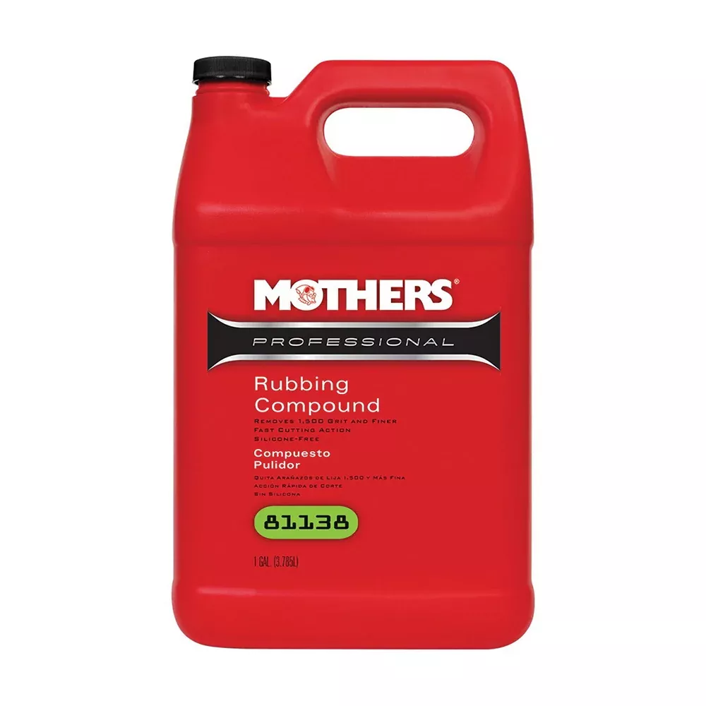 Mothers 81138 Professional Rubbing Compound, 1 gal White Can