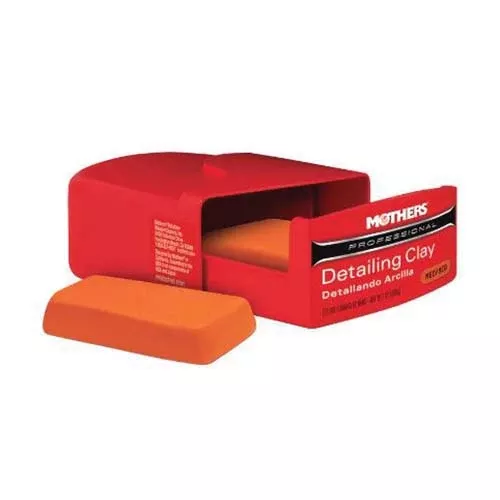 Mothers 87241 Medium Grade Detailing Clay - Two 100 g Bars in Reusable Container
