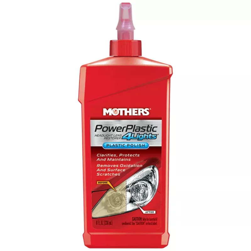 Mothers PowerPlastic 4Lights Plastic Polish - 8 oz