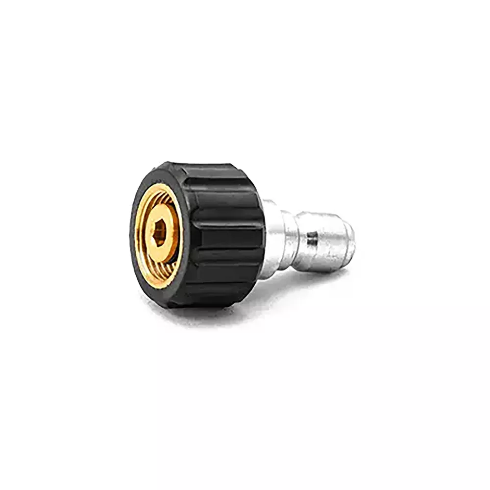 MTM Hydro M22 14mm Twist Seal Coupler x 3/8 inch Stainless Steel QC Plug