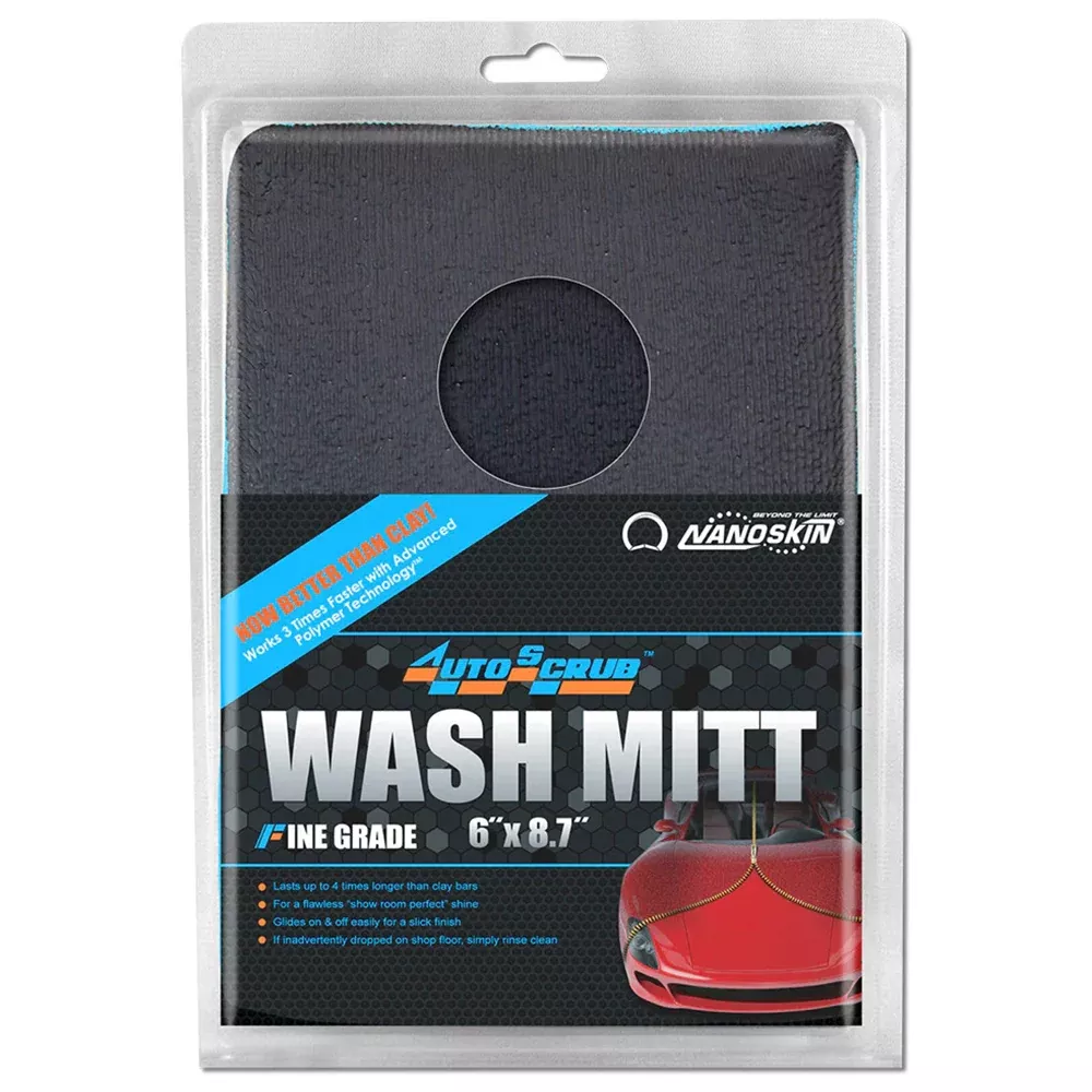 Nanoskin AutoScrub Wash Mitt - Fine Grade - Blue