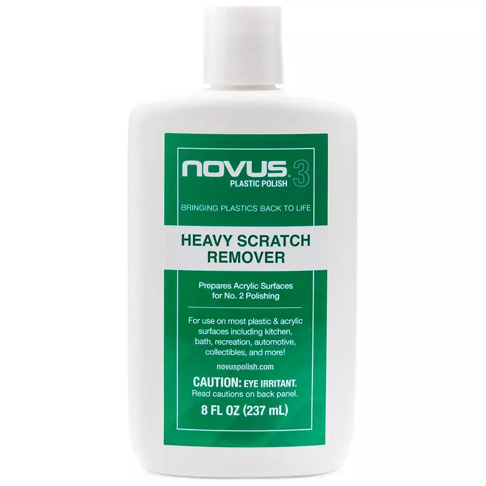 NOVUS Plastic Polish #3 - Heavy Scratch Remover - 8 oz