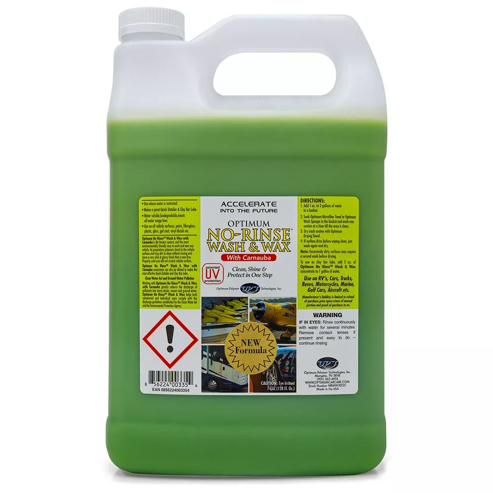 Optimum No Rinse Wash & Wax - Green - 1 gal
