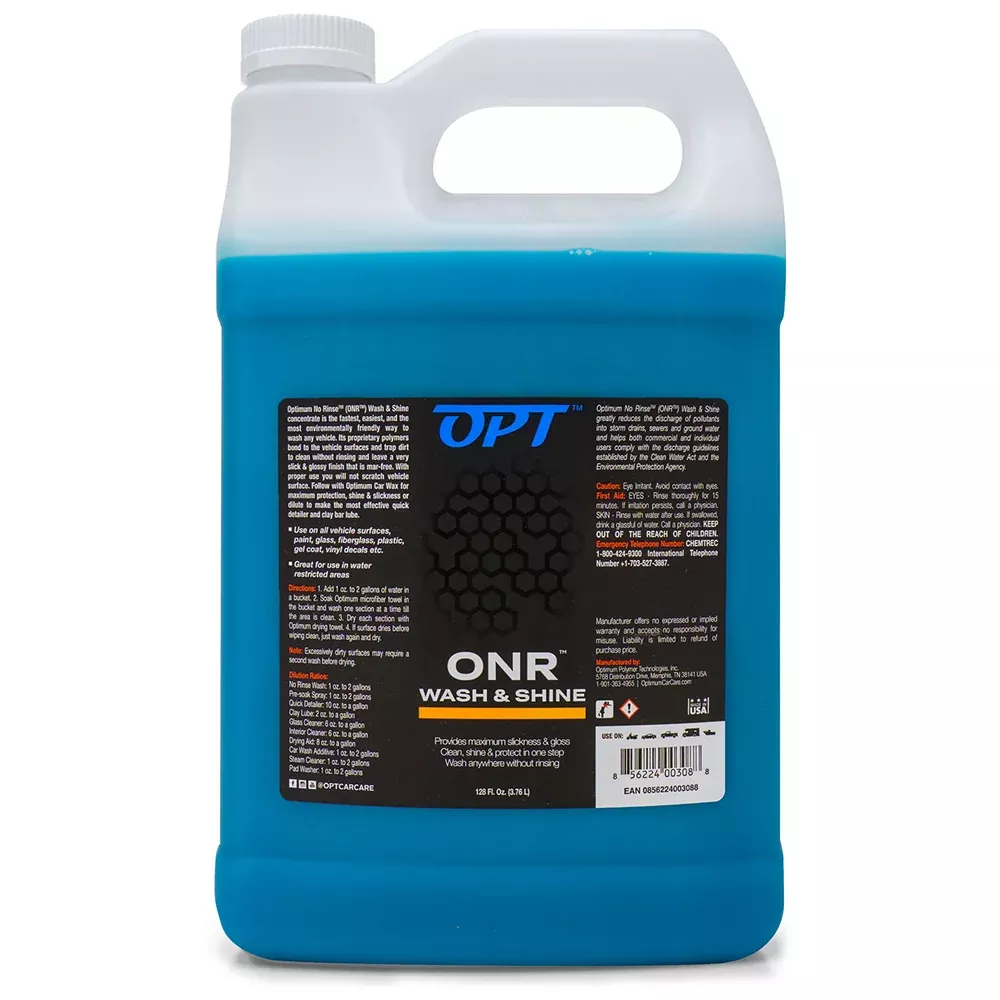 Optimum ONR No Rinse Wash & Shine - 1 gal