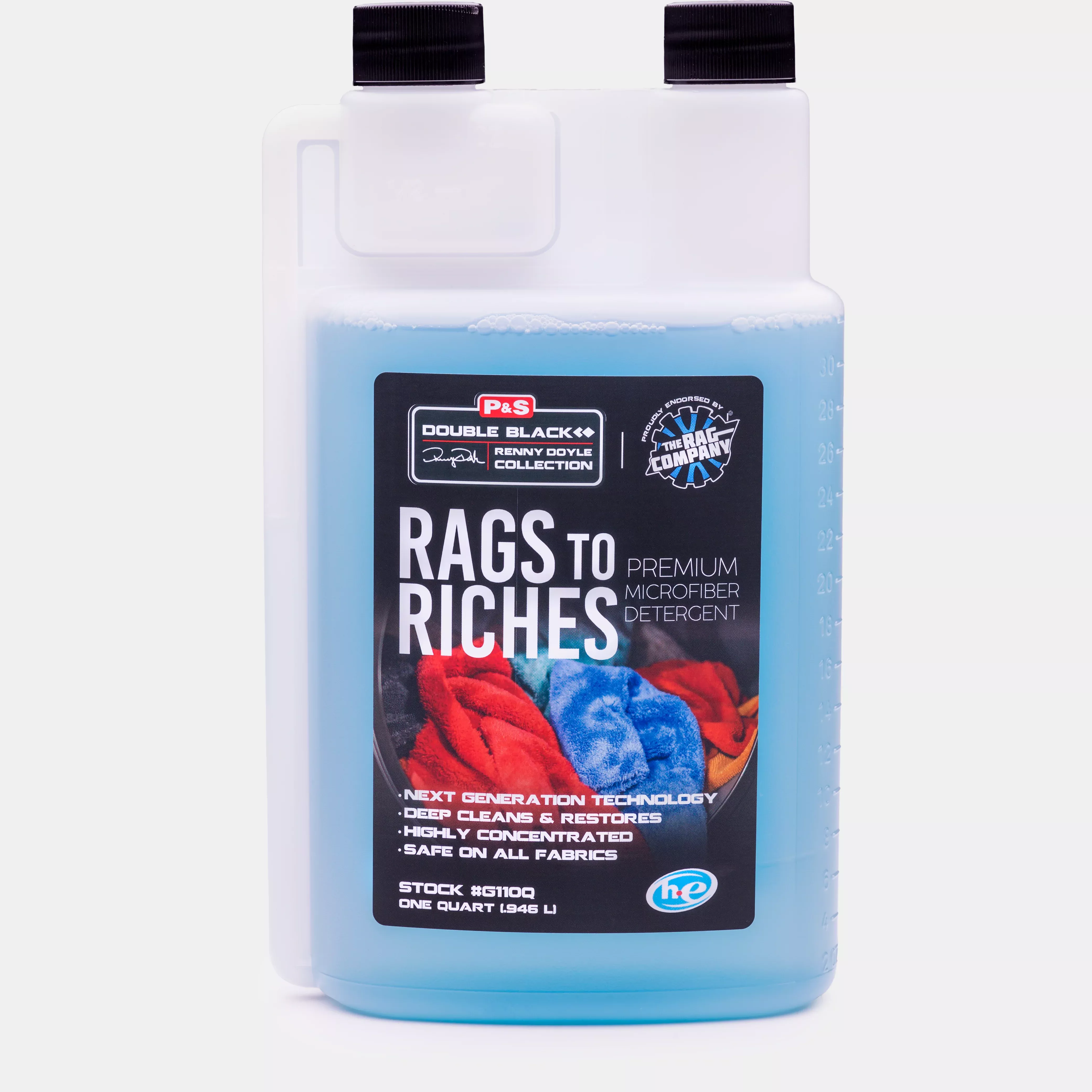 P&S Rags to Riches Microfiber Laundry Detergent – Professional Microfiber Towel Cleaner & Restorer