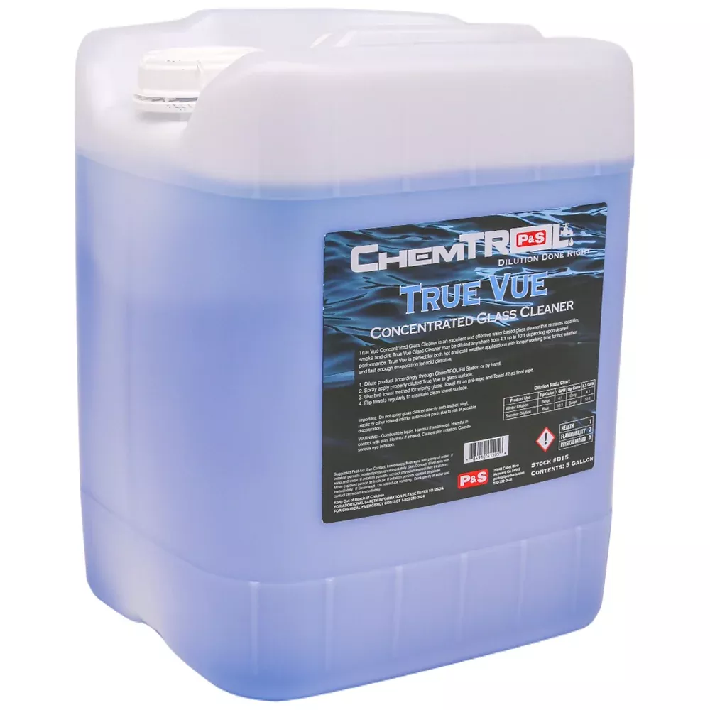 P&S True Vue - Concentrated Glass Cleaner - 5 gal
