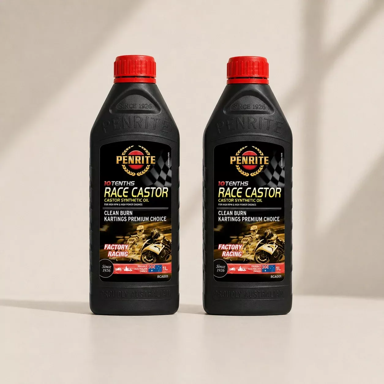 Penrite 10 TENTHS Race Castor Oil 20W-40 1L - RCAS001 **Twin Pack**