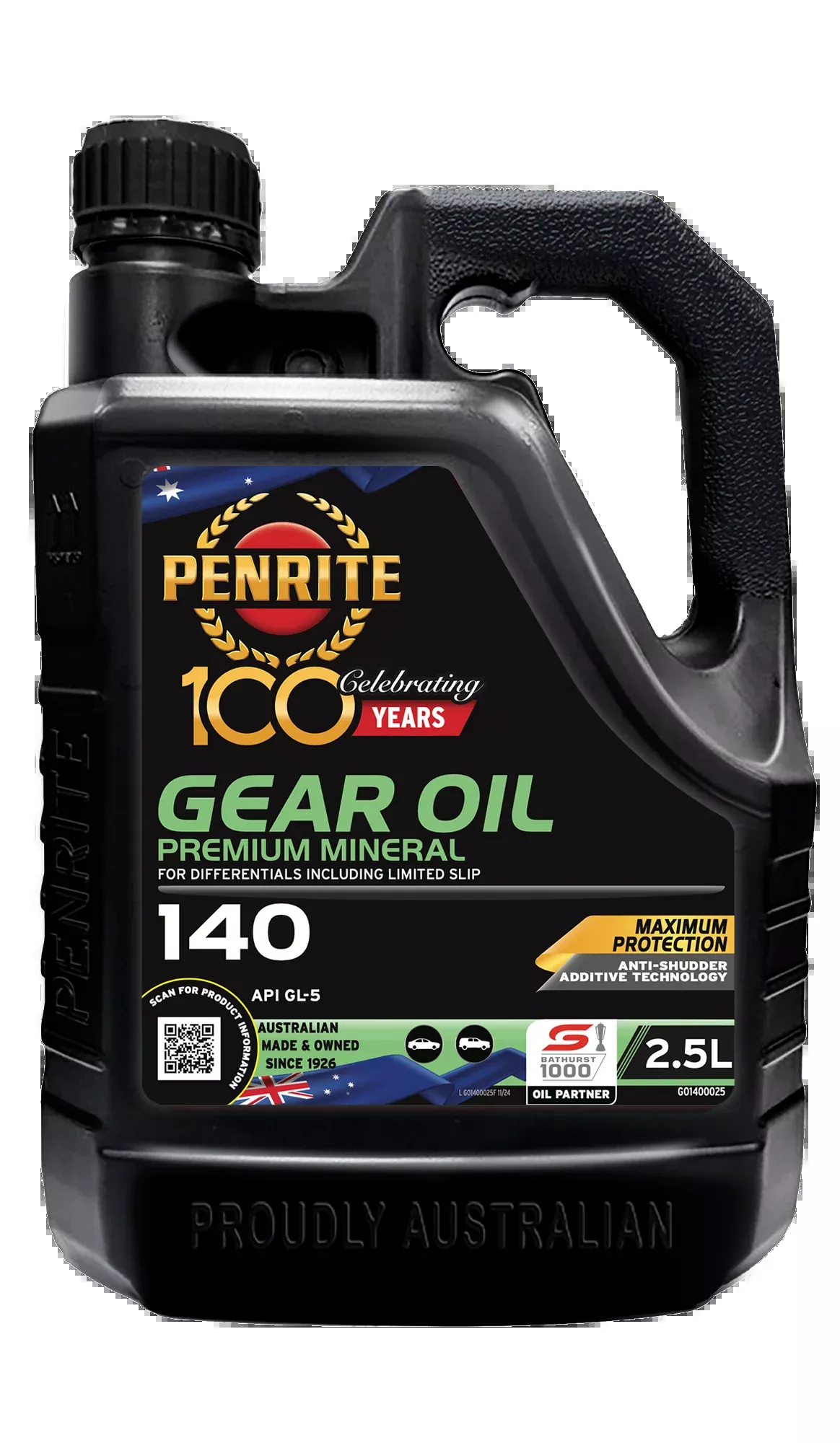Penrite Gear Oil 140 (Mineral) 2.5L - GO1400025