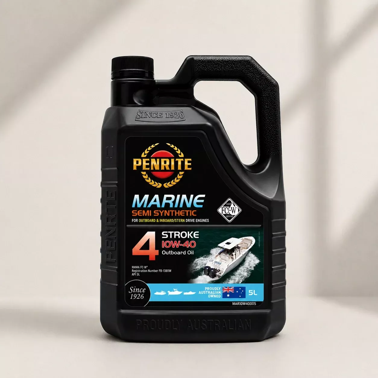 Penrite Marine Outboard 4 Stroke Oil 10W-40 5L - MAR10W40005