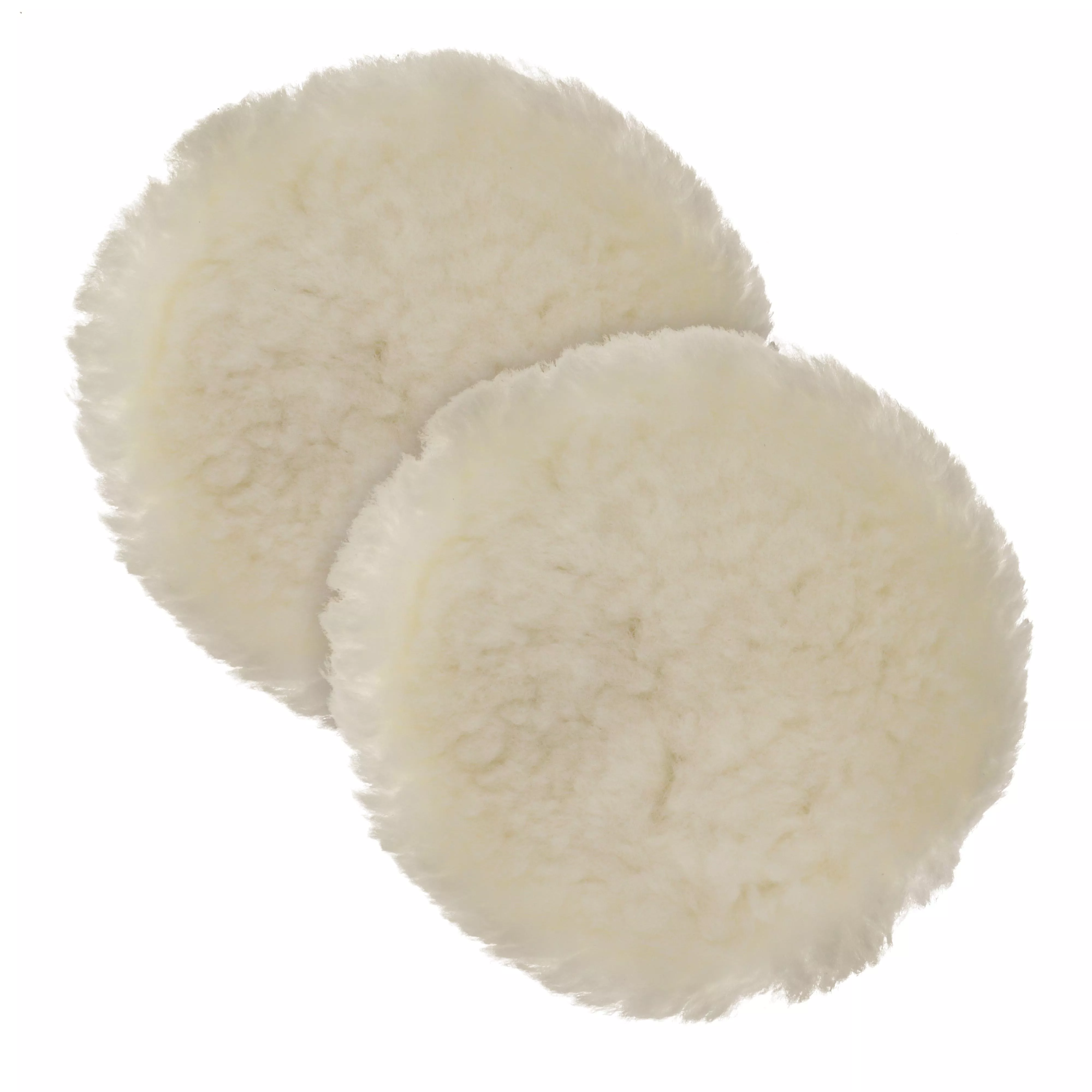 Premium 8 Inch Wool Buffing Pads (2 Pack) - 100% Natural Wool Buffer Pads, Polishing Pad for Car Detailing - 1 Inch Thick Pile, Hook and Loop Buffing