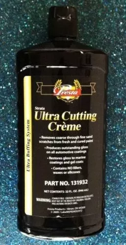 Presta 131932 Ultra Cutting Creme Buffing Compound 1 qt