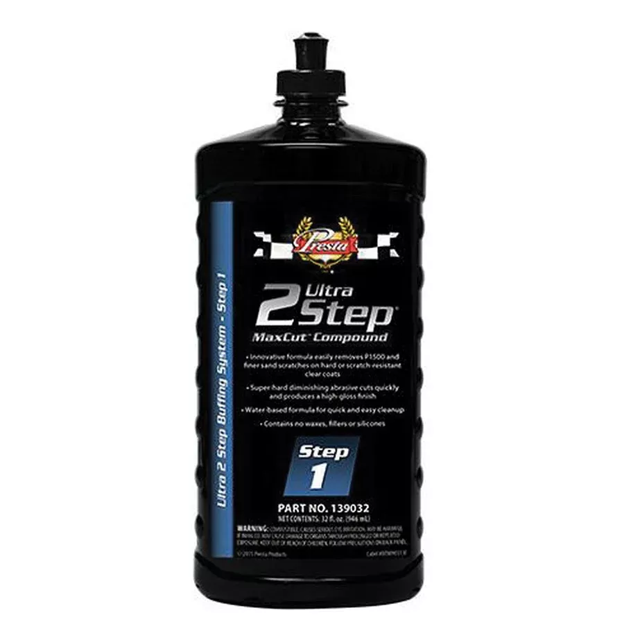 Presta Ultra 2 Step MaxCut Compound 139032 32 oz White Bottle
