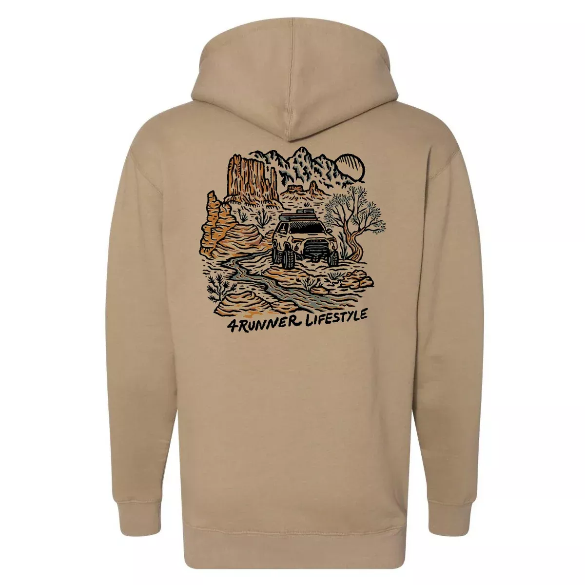 Rayco Design x 4Runner Lifestyle For The Roaming Soul Tan Hoodie