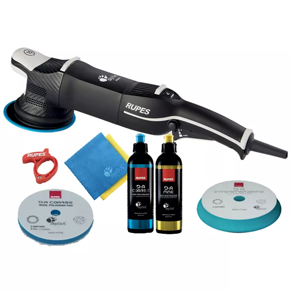 RUPES Bigfoot Mark V 5" Random Orbital Polisher LHR15V - 15 mm Orbit - Starter Kit