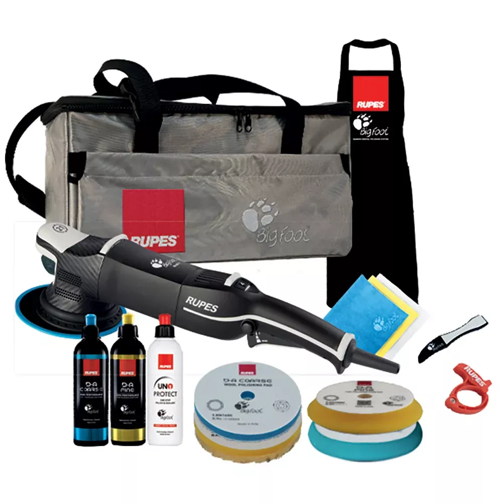 RUPES Bigfoot Mark V 6" Random Orbital Polisher LHR21V - 21 mm Orbit - Complete Kit