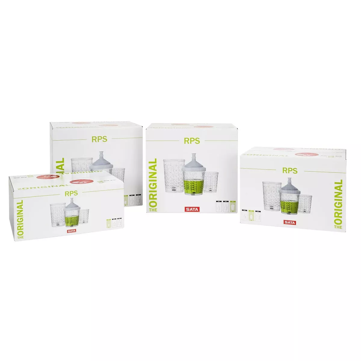SATA 1202150 RPS UV Cup 0.6L with Standard Lid, 200m Plug-In Sieve, 60 Pack