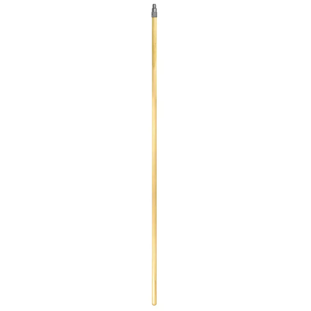 SM Arnold 60" Wood Brush Handle w/ Threaded Die-Cast Tip