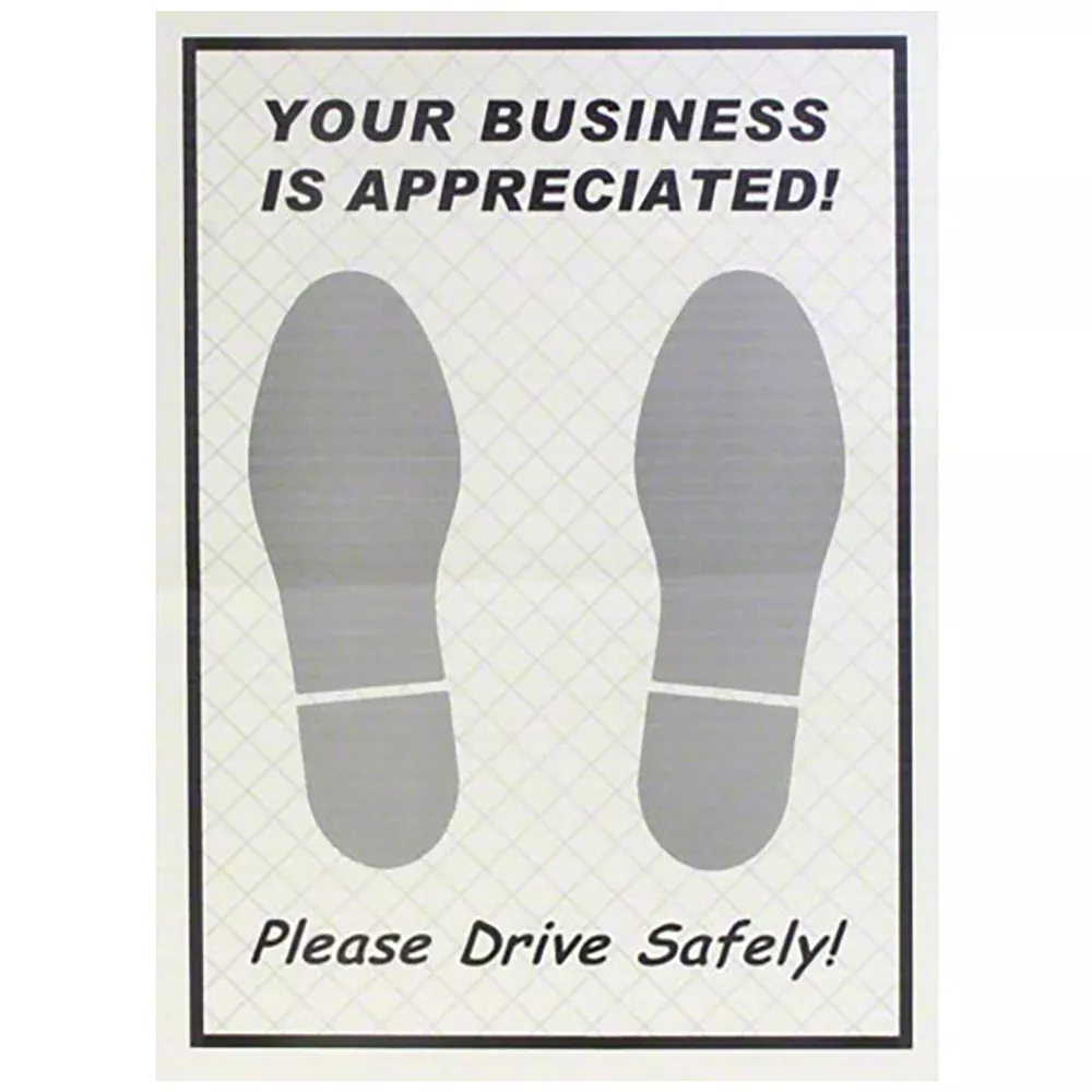 SM Arnold Plastic-Coated Paper Floor Mats - 17 inch x 20 inch (Box of 250)