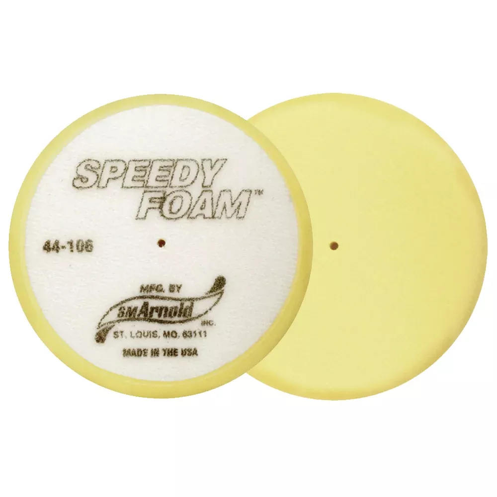 SM Arnold Speedy Foam Buffing Pad - 6 inch - Yellow