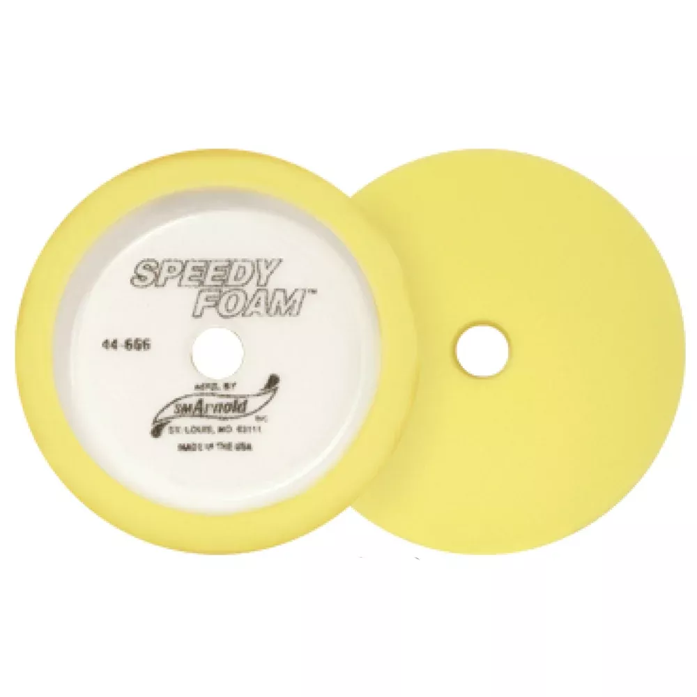 SM Arnold Speedy Foam Buffing Pad - 7 inch - Yellow