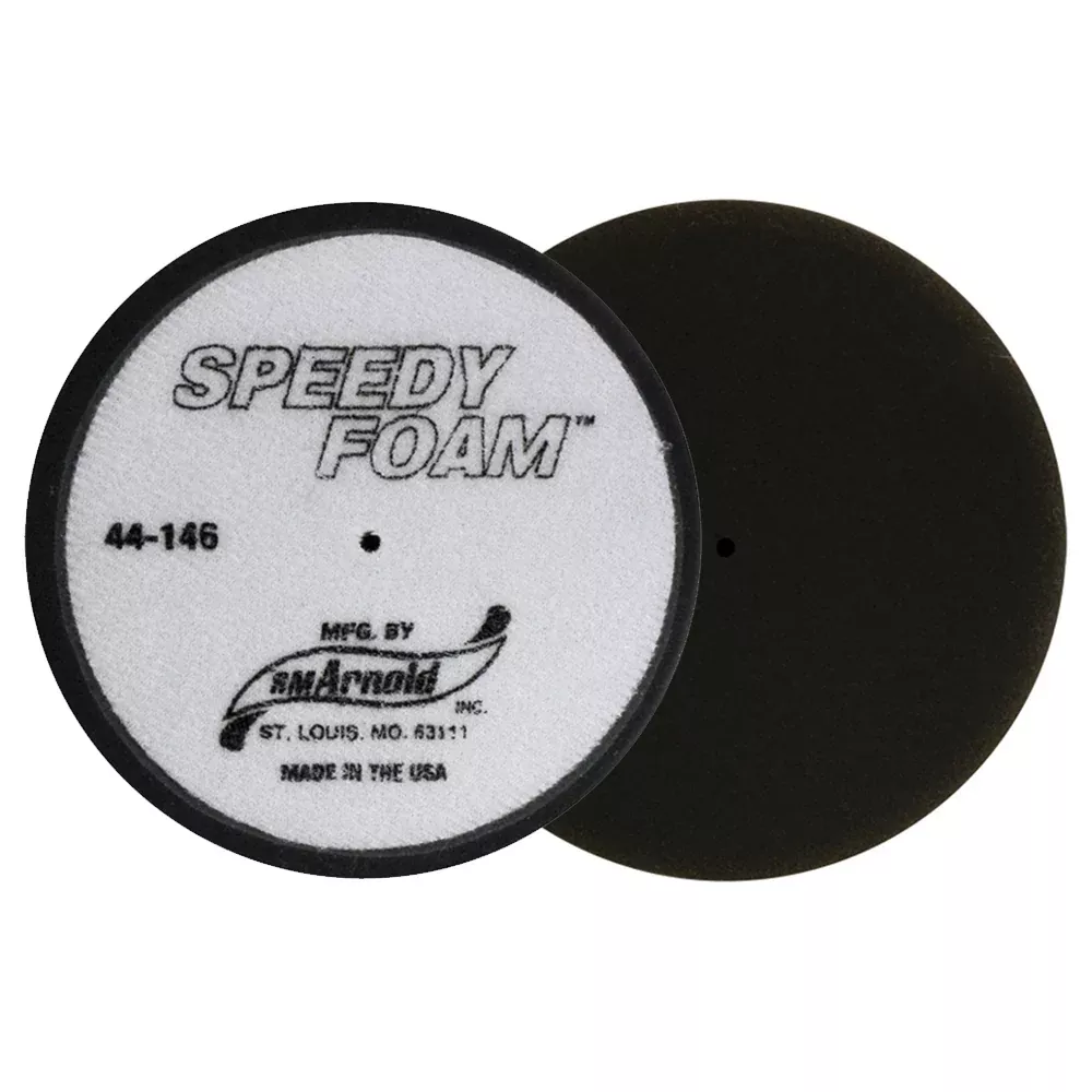 SM Arnold Speedy Foam Polishing Pad - 6 inch - Black