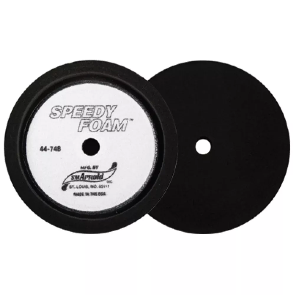 SM Arnold Speedy Foam Polishing Pad - 8 inch - Black