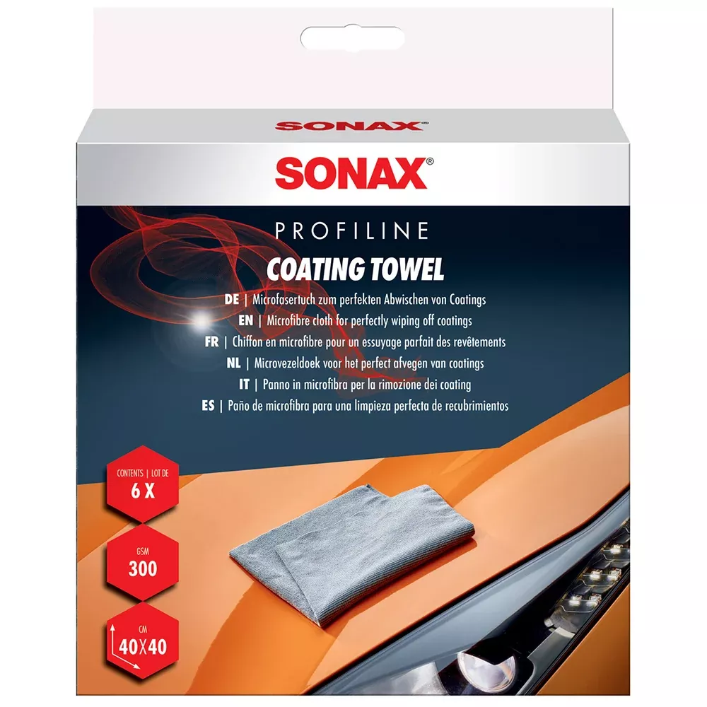 Sonax Microfiber Coating Towels (6-Pack) - 40 cm x 40 cm