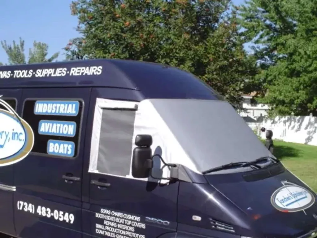Sunblock With Bug Screens Windshield Cover for Sprinter 2002-Current